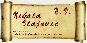 Nikola Vlajović vizit kartica